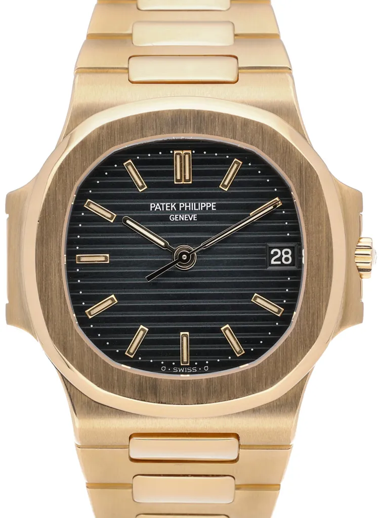 Patek Philippe Nautilus 3800/001 37mm Yellow gold Blue