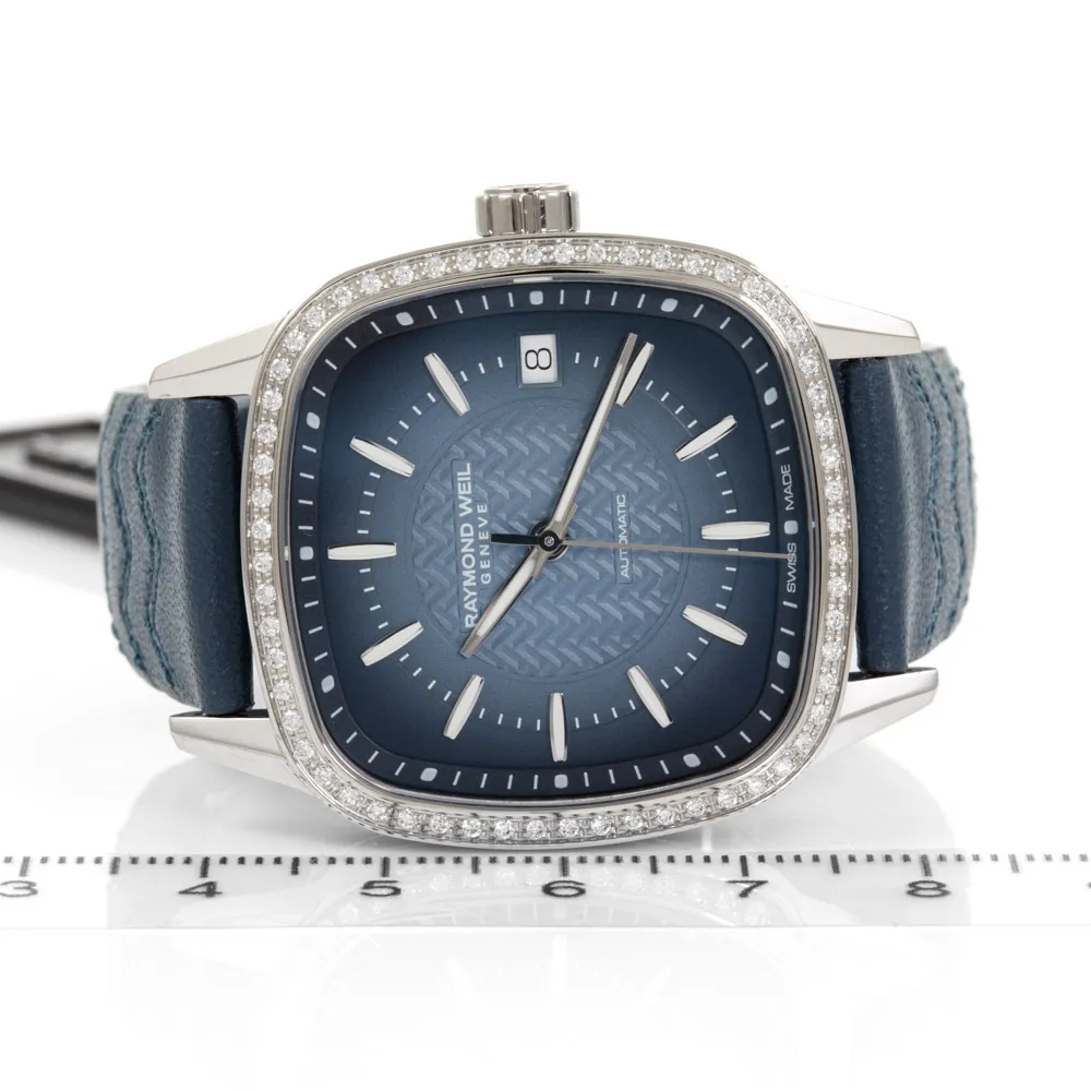 Raymond Weil Freelancer 2490-SCS-50051 34.5mm Stainless steel and Diamond Blue 5