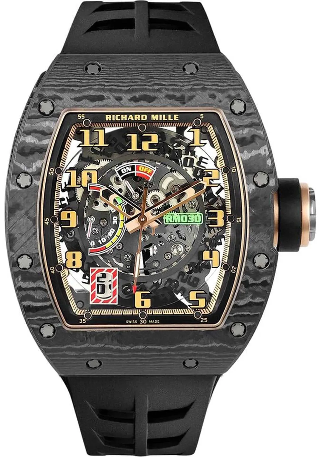 Richard Mille RM 030 RM 030 50mm Carbon fiber Skeletonized