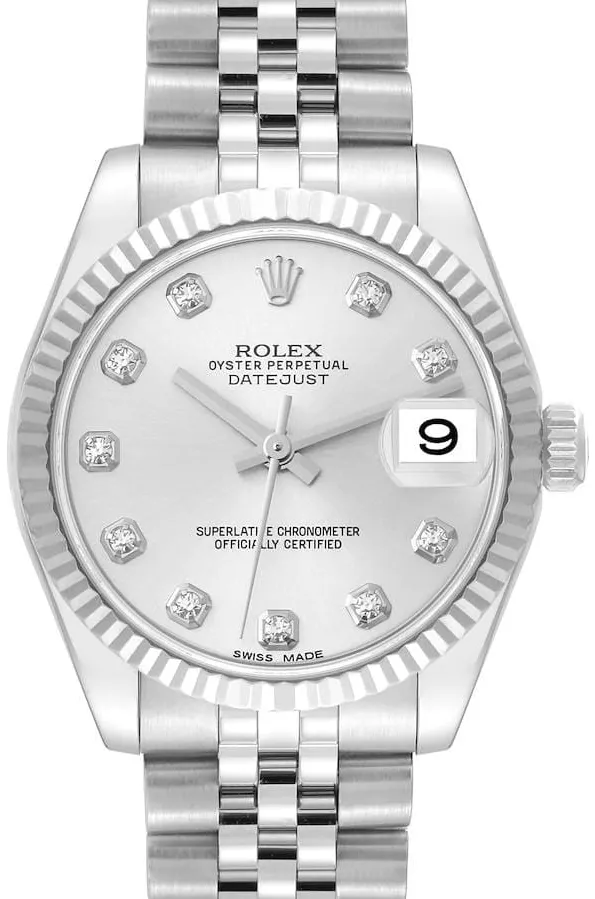 Rolex Datejust 31 178274-0018 31mm White gold Silver