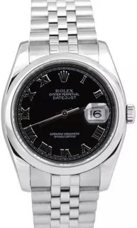 Rolex Datejust 36 116200-0094 Stainless steel Black