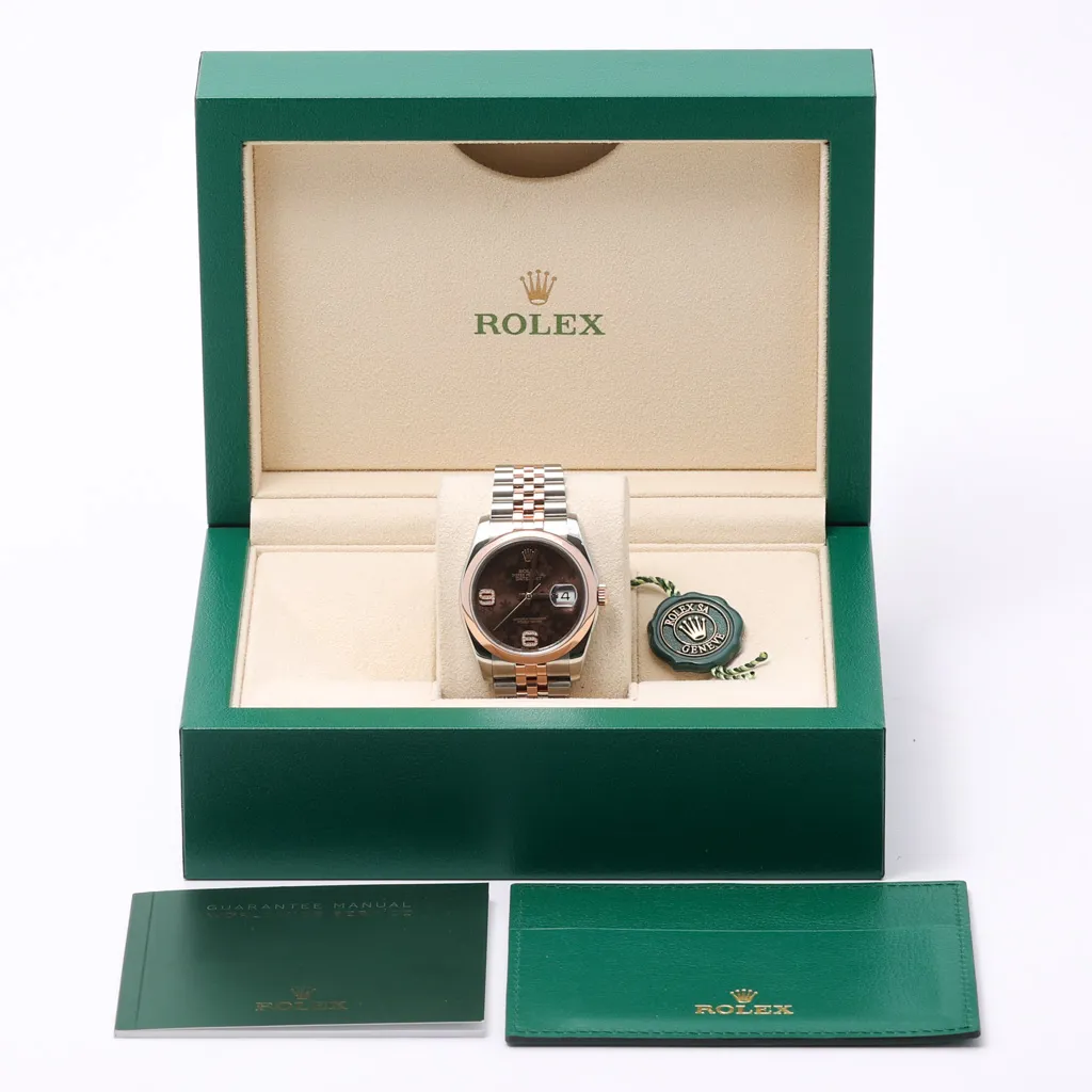 Rolex Datejust 36 116201 36mm Rose gold and Stainless steel Brown 7