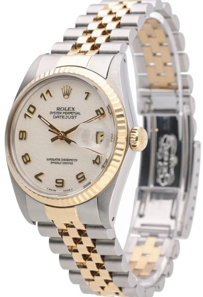 Rolex Datejust 36 16013 36mm Yellow gold and stainless steel Jubilee 2
