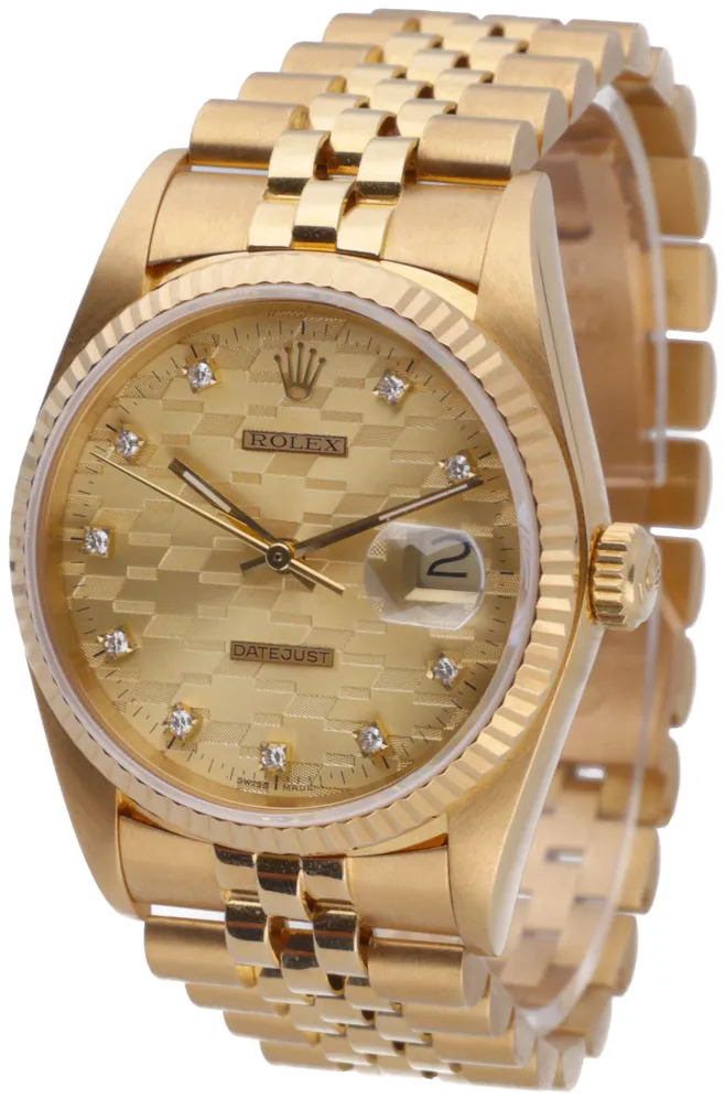 Rolex Datejust 36 16018 36mm Yellow gold Champagne 2