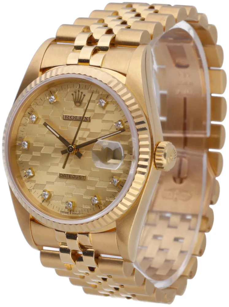 Rolex Datejust 36 16018 36mm Yellow gold Champagne 3