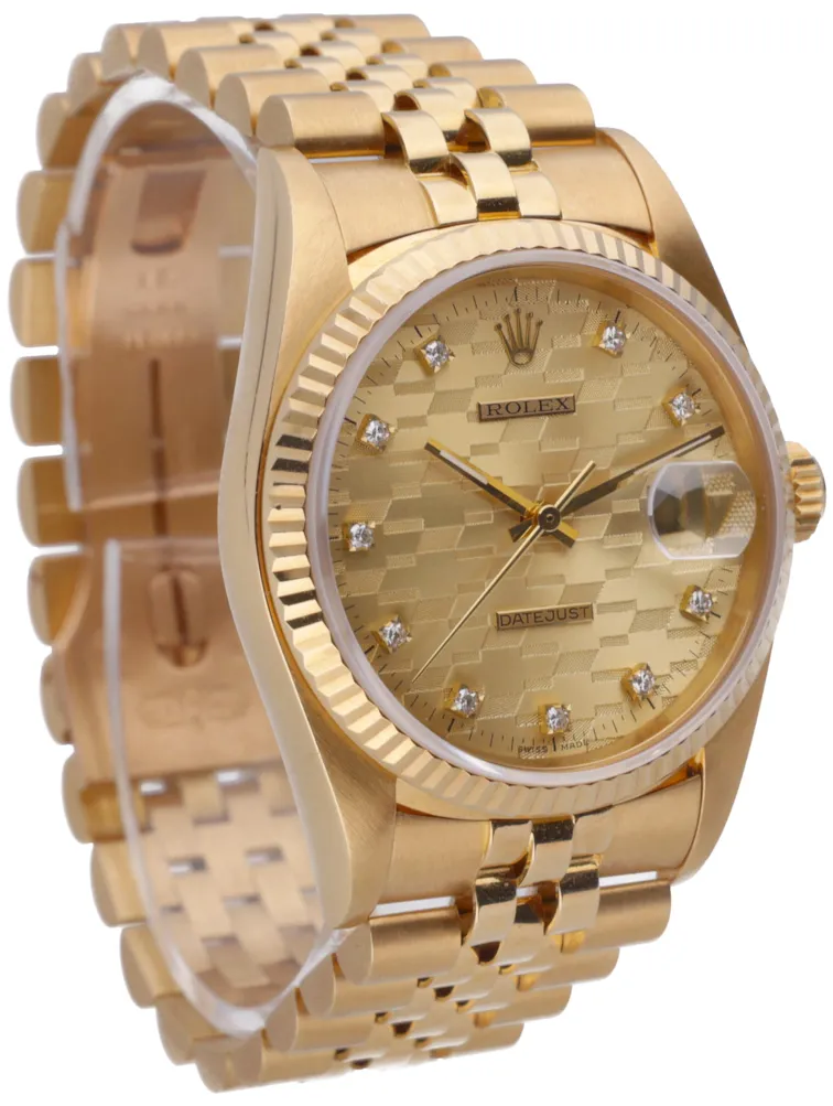 Rolex Datejust 36 16018 36mm Yellow gold Champagne 4