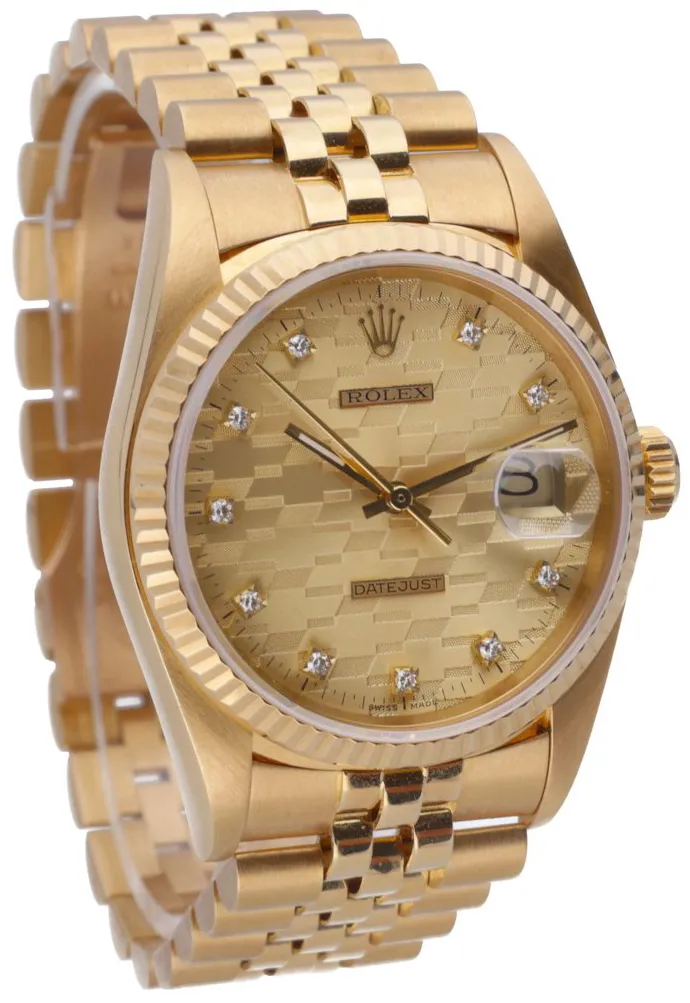 Rolex Datejust 36 16018 36mm Yellow gold Champagne 5