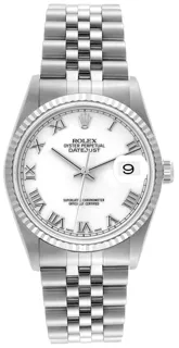 Rolex Datejust 36 16234 Stainless steel White