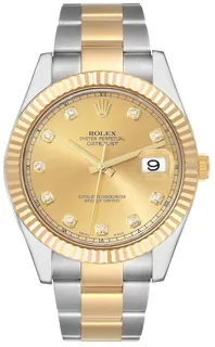 Rolex Datejust II 116333-0007 Yellow gold and Stainless steel Champagne