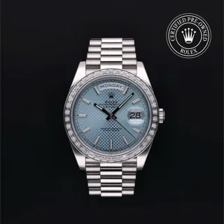 Rolex Day-Date 228396TBR-0001 Platinum Blue