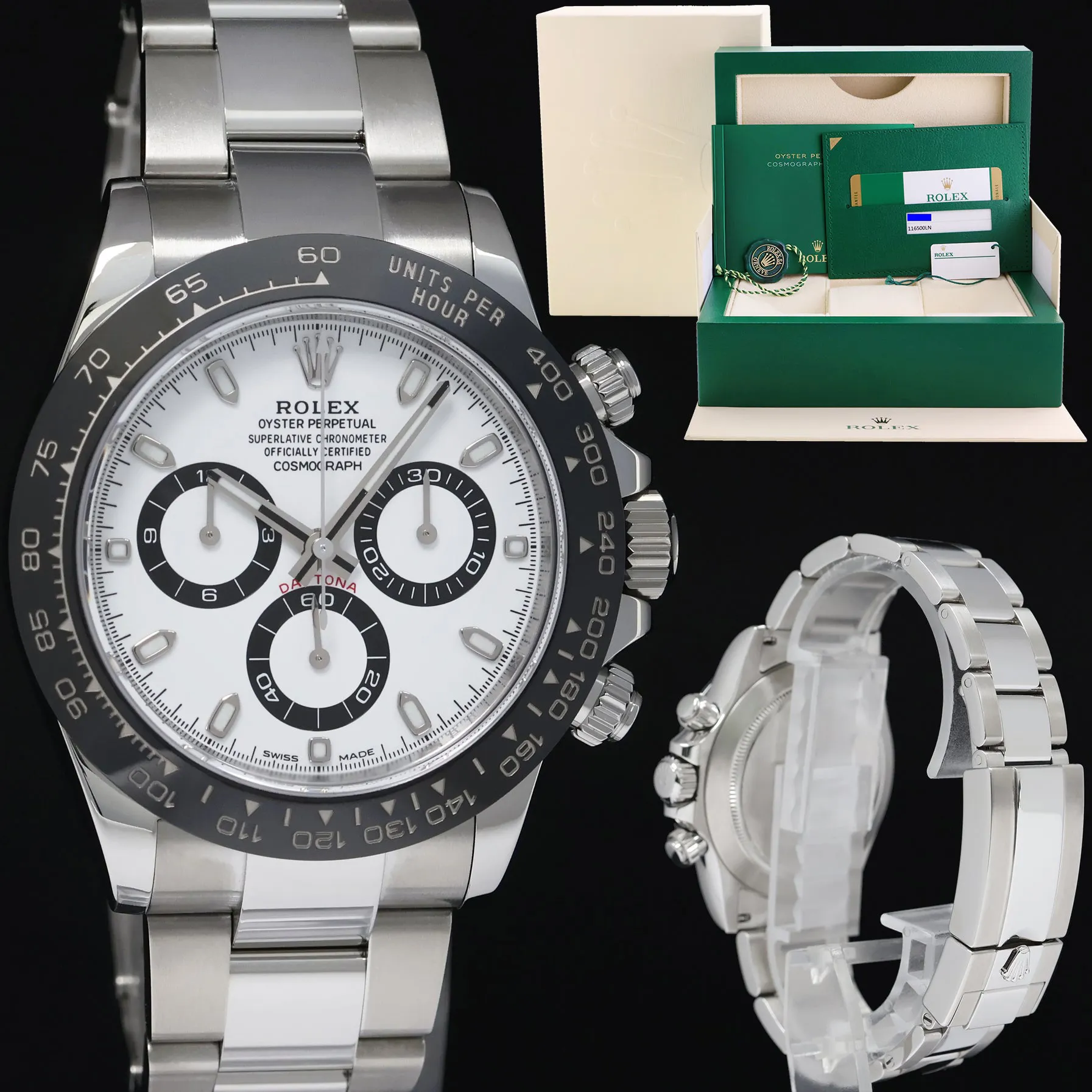 Rolex Daytona 116500LN 40mm Stainless steel White