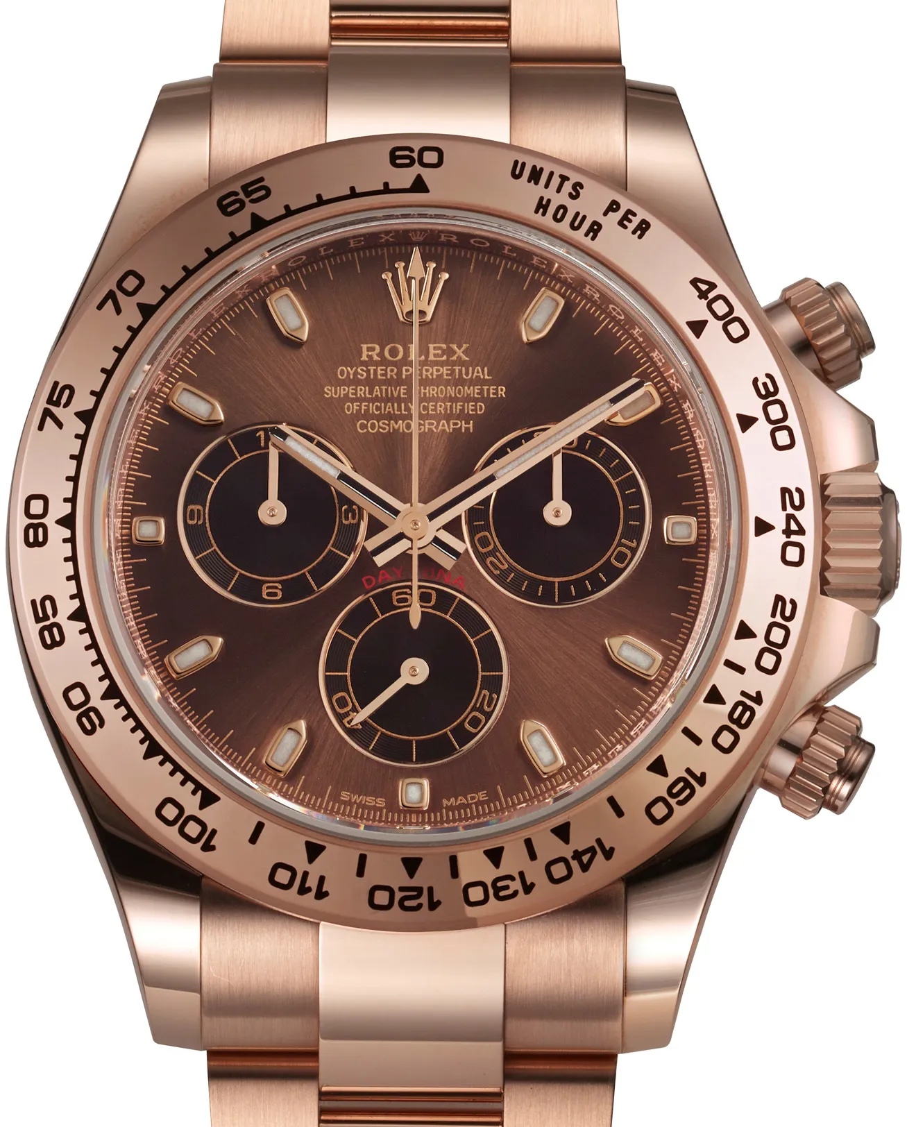 Rolex Daytona 116505 40mm Rose gold Brown