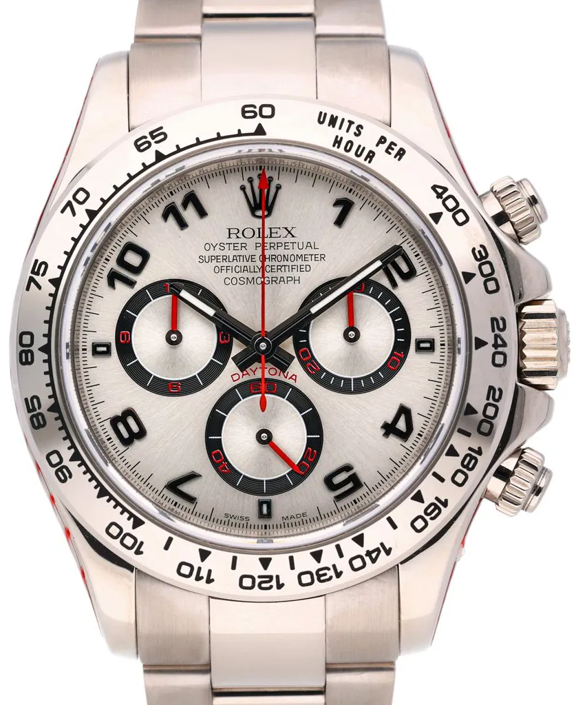 Rolex Daytona 116509 40mm White gold Silver