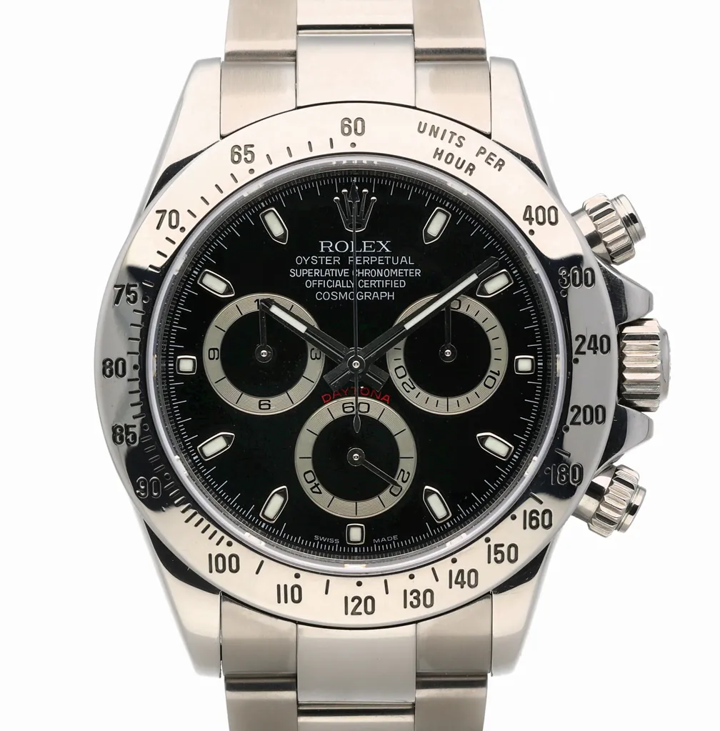 Rolex Daytona 116520 40mm Stainless steel Black