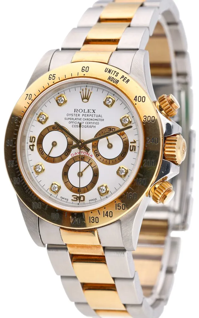 Rolex Daytona 16523 40mm Yellow gold and stainless steel White 1