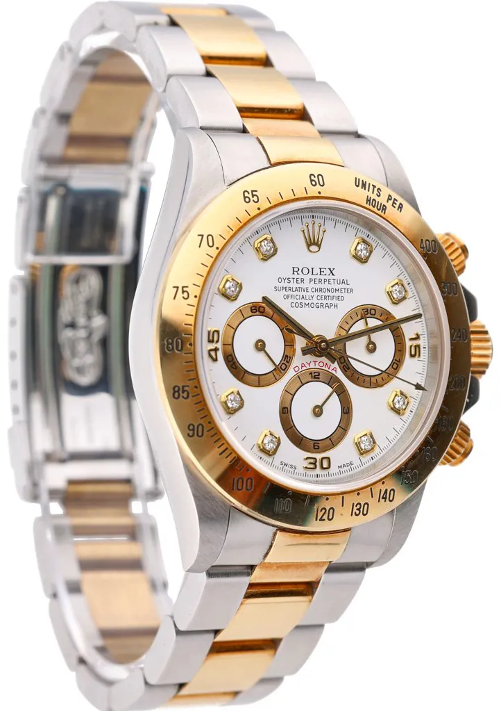 Rolex Daytona 16523 40mm Yellow gold and stainless steel White 3