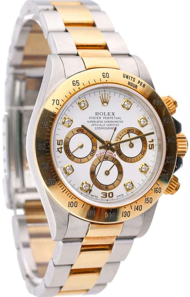 Rolex Daytona 16523 40mm Yellow gold and stainless steel White 4
