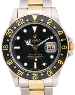 Rolex GMT-Master 16753 40mm Yellow gold and Stainless steel Black