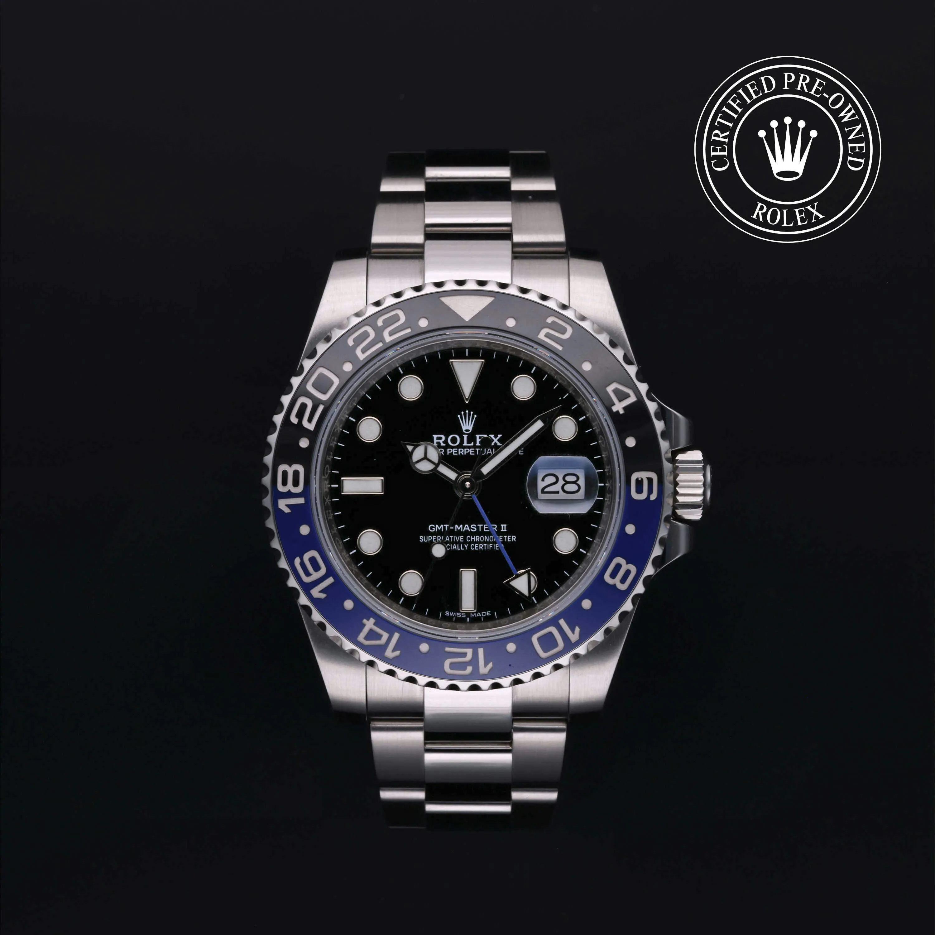 Rolex GMT-Master II 116710BLNR-0002 40mm Stainless steel Black