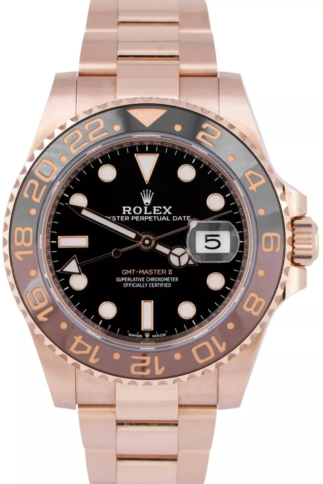 Rolex GMT-Master II 126715CHNR-0001 40mm Everose gold Black