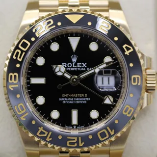 Rolex GMT-Master II 126718GRNR-0001 Yellow gold Black