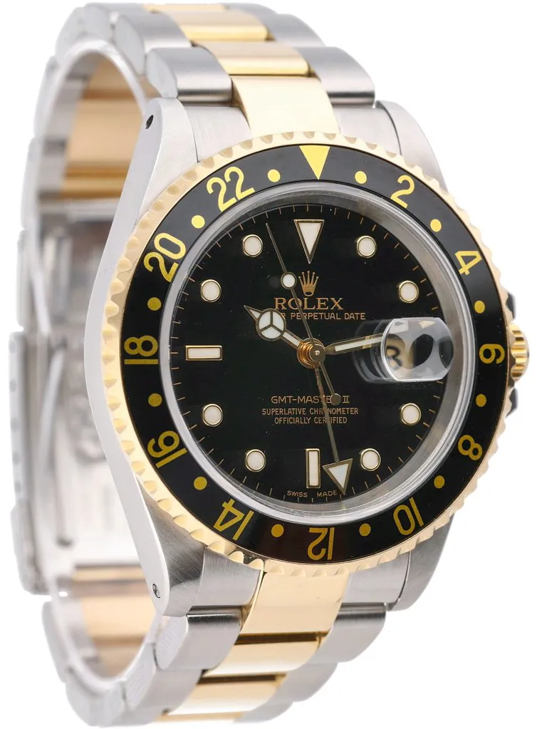 Rolex GMT-Master II 16713 40mm Yellow gold and Stainless steel Black 3