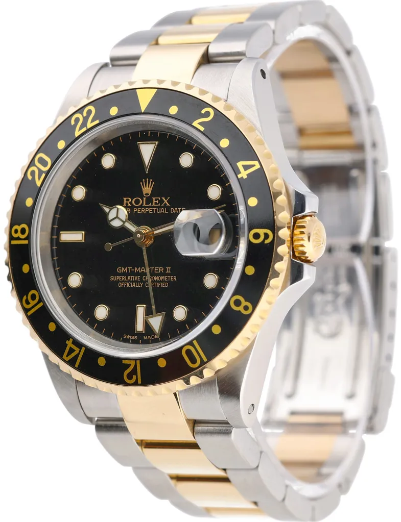 Rolex GMT-Master II 16713 40mm Yellow gold and Stainless steel Black 5