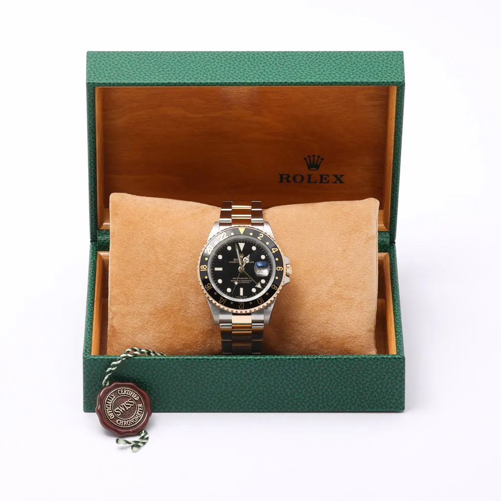 Rolex GMT-Master II 16713 40mm Yellow gold and Stainless steel Black 7