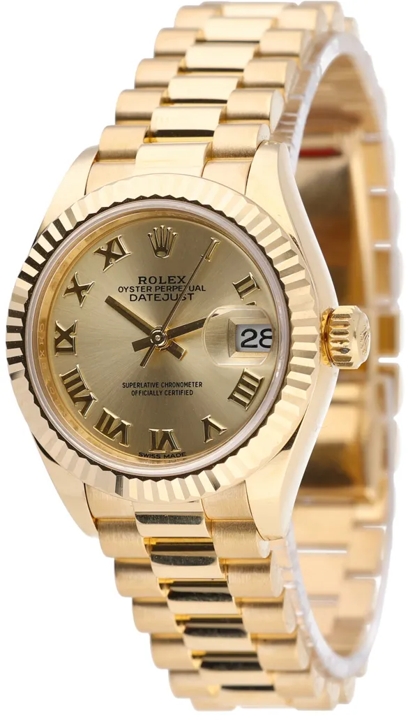 Rolex Lady-Datejust 279178 28mm Yellow gold Champagne 1