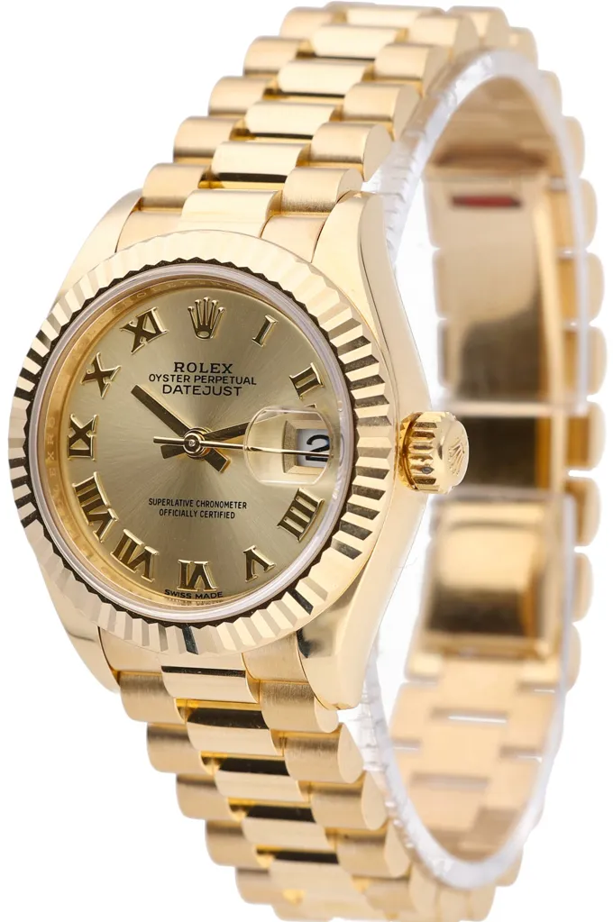 Rolex Lady-Datejust 279178 28mm Yellow gold Champagne 2