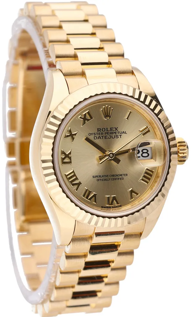 Rolex Lady-Datejust 279178 28mm Yellow gold Champagne 4