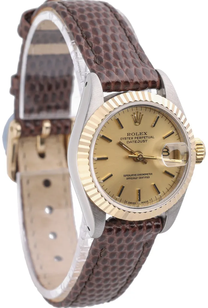 Rolex Lady-Datejust 69173 26mm Yellow gold and stainless steel Champagne 5
