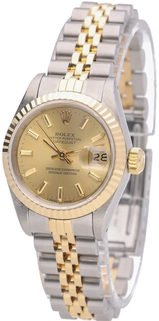 Rolex Lady-Datejust 69173 26mm Yellow gold and stainless steel Champagne 2