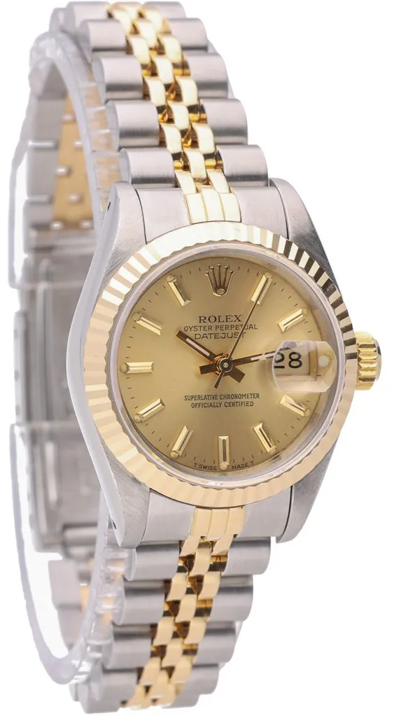 Rolex Lady-Datejust 69173 26mm Yellow gold and stainless steel Champagne 5