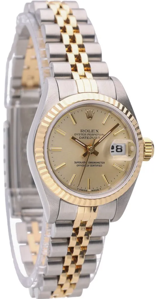 Rolex Lady-Datejust 69173 26mm Yellow gold and stainless steel Champagne 4
