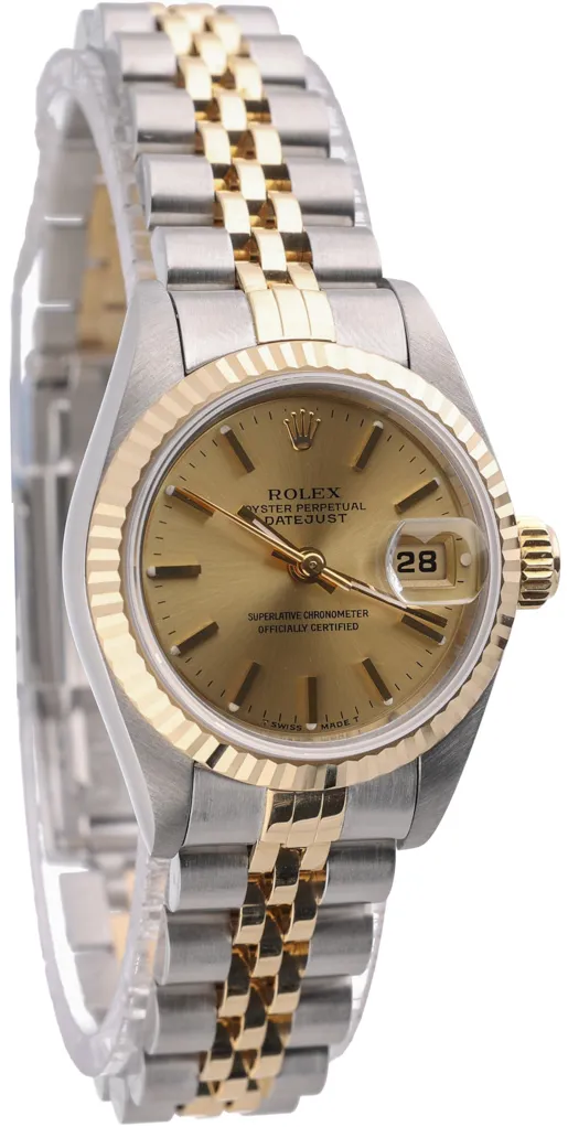 Rolex Lady-Datejust 69173 26mm Yellow gold and stainless steel Champagne 4