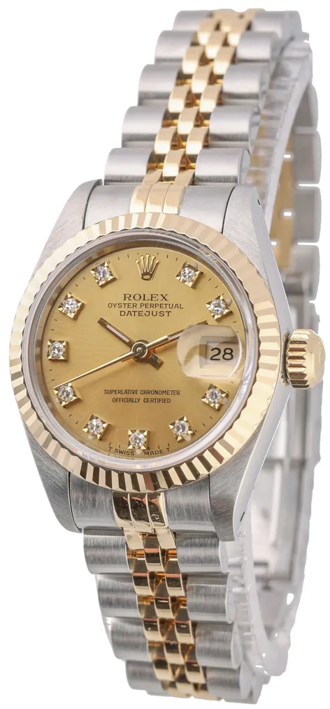 Rolex Lady-Datejust 69173 26mm Yellow gold and stainless steel Champagne 1