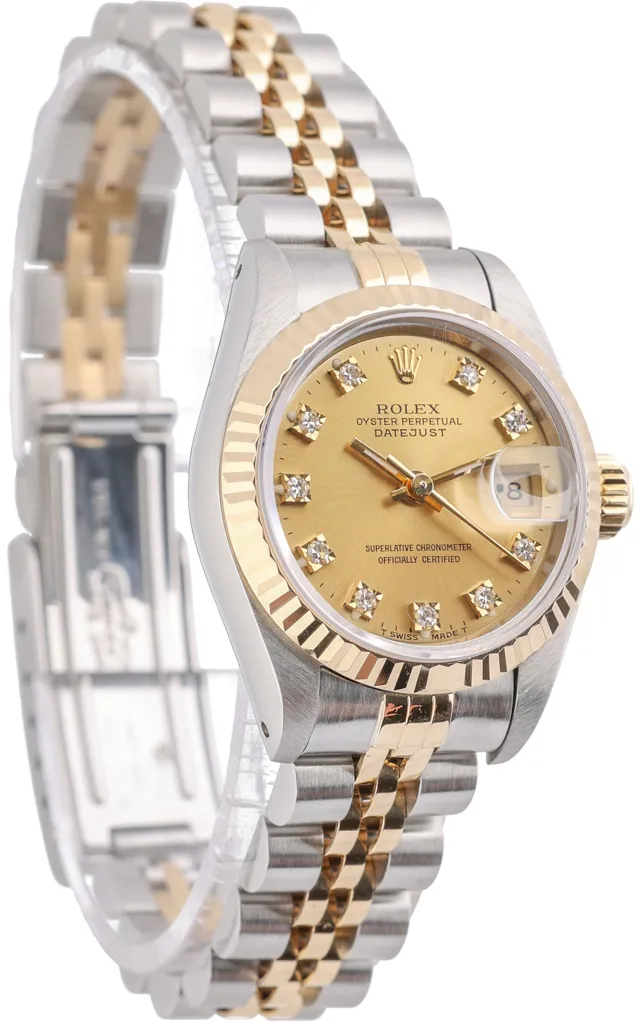 Rolex Lady-Datejust 69173 26mm Yellow gold and stainless steel Champagne 3