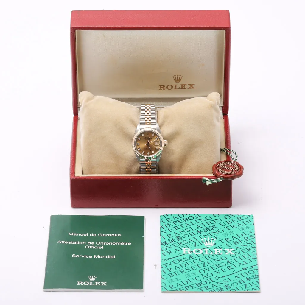Rolex Lady-Datejust 69173 26mm Yellow gold and stainless steel Champagne 8