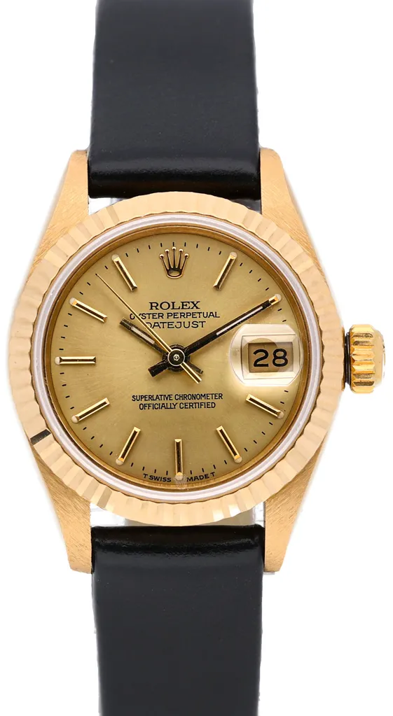 Rolex Lady-Datejust 69178 26mm Yellow gold Champagne