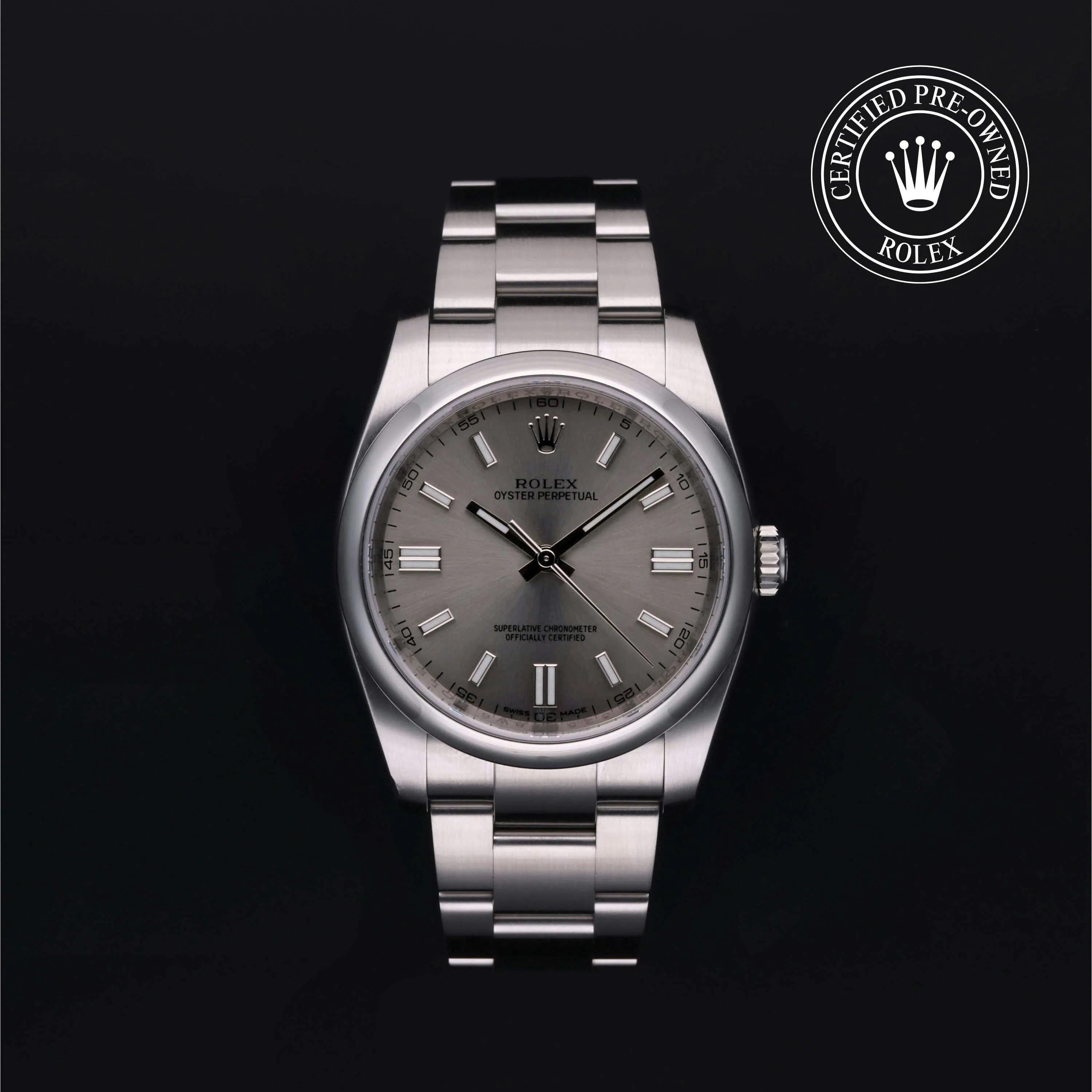 Rolex Oyster Perpetual 116000-0009 36mm Stainless steel Gray