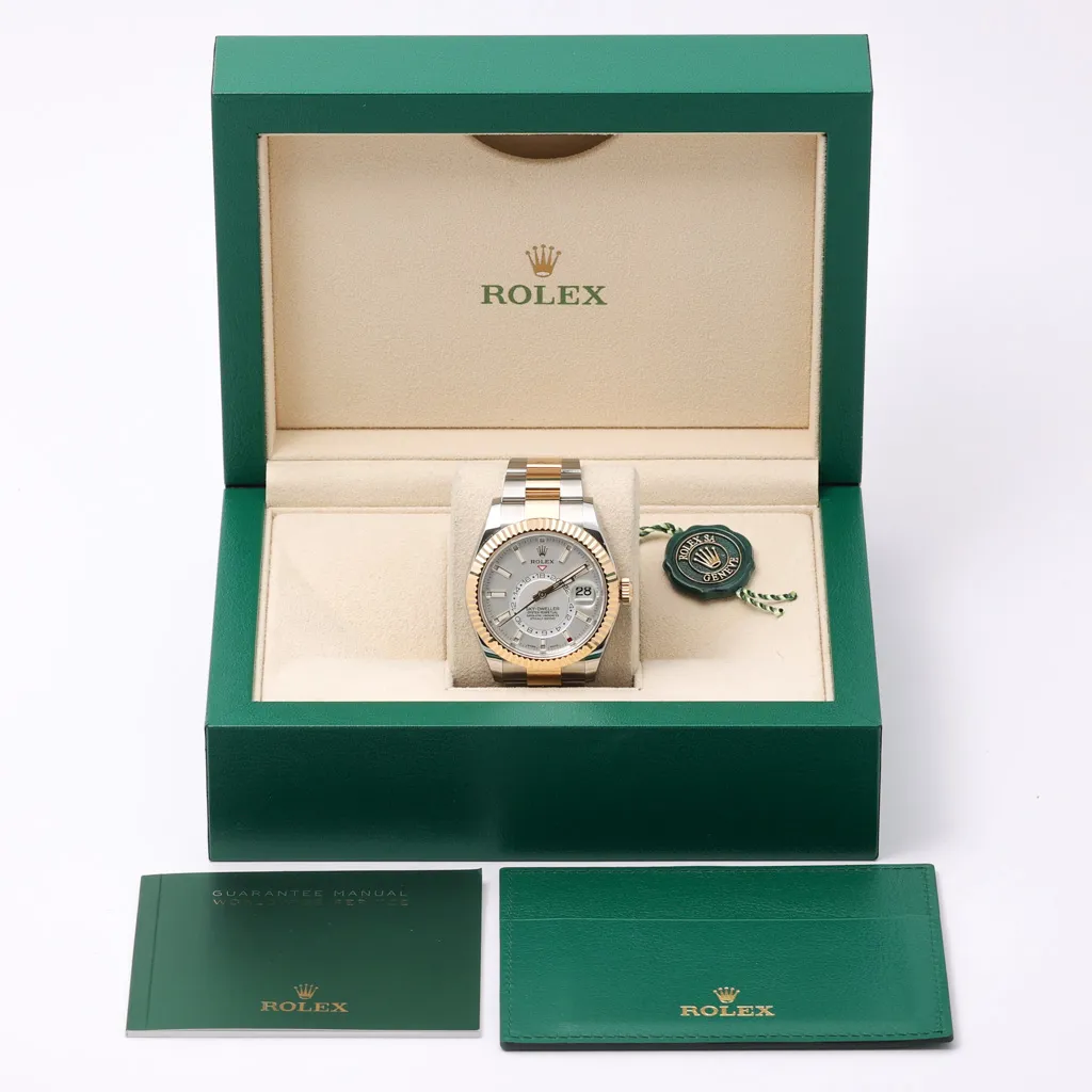 Rolex Sky-Dweller 326933 42mm Yellow gold and stainless steel White 1