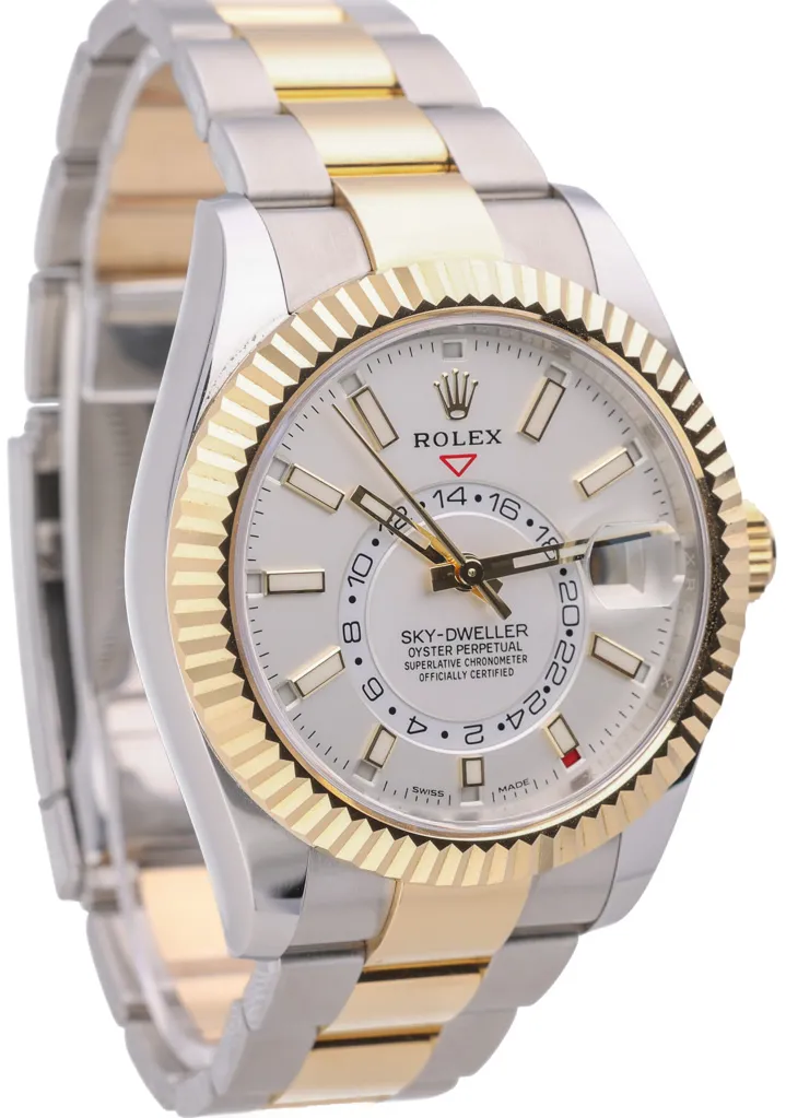 Rolex Sky-Dweller 326933 42mm Yellow gold and stainless steel White 5