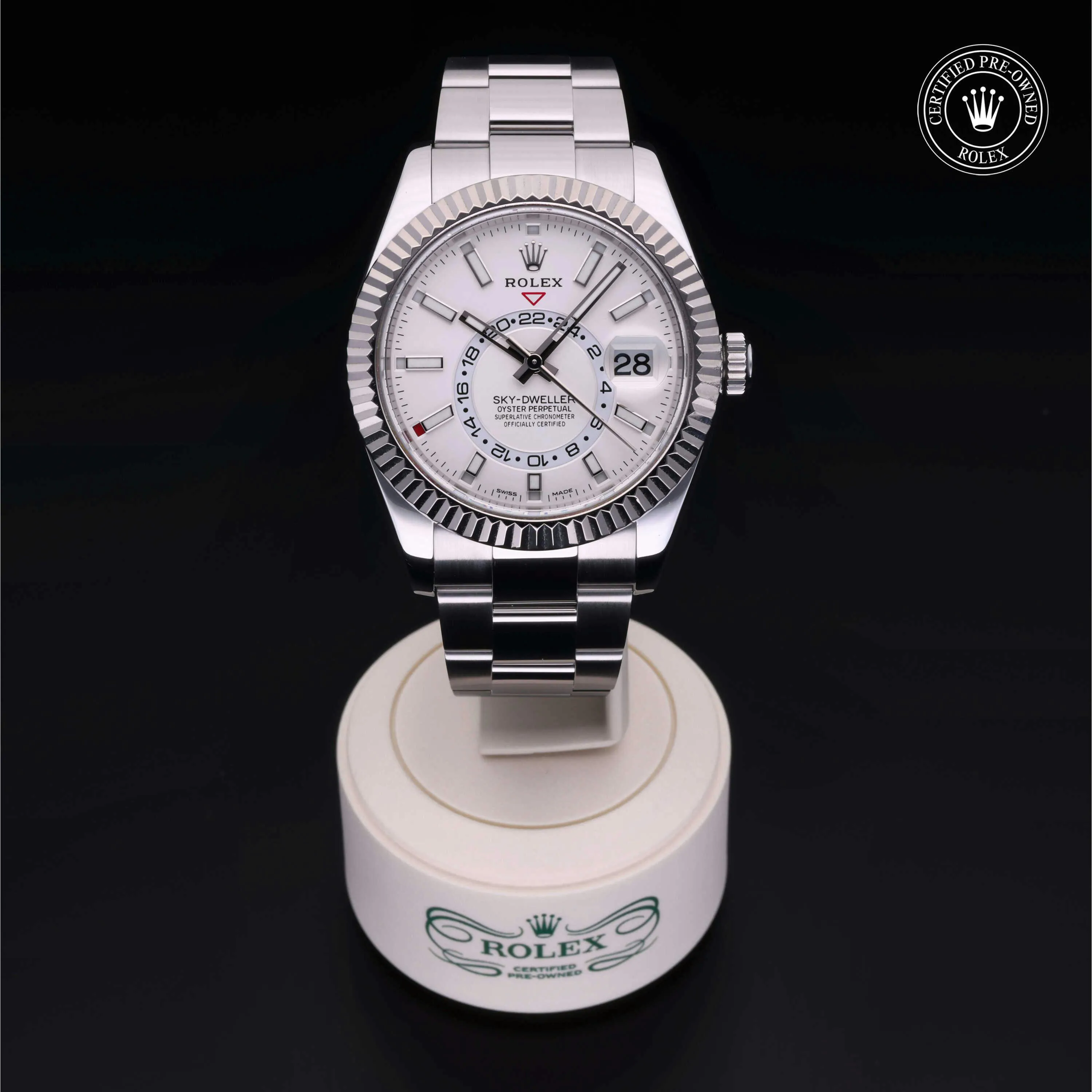 Rolex Sky-Dweller 326934-0001 42mm Stainless steel White 1