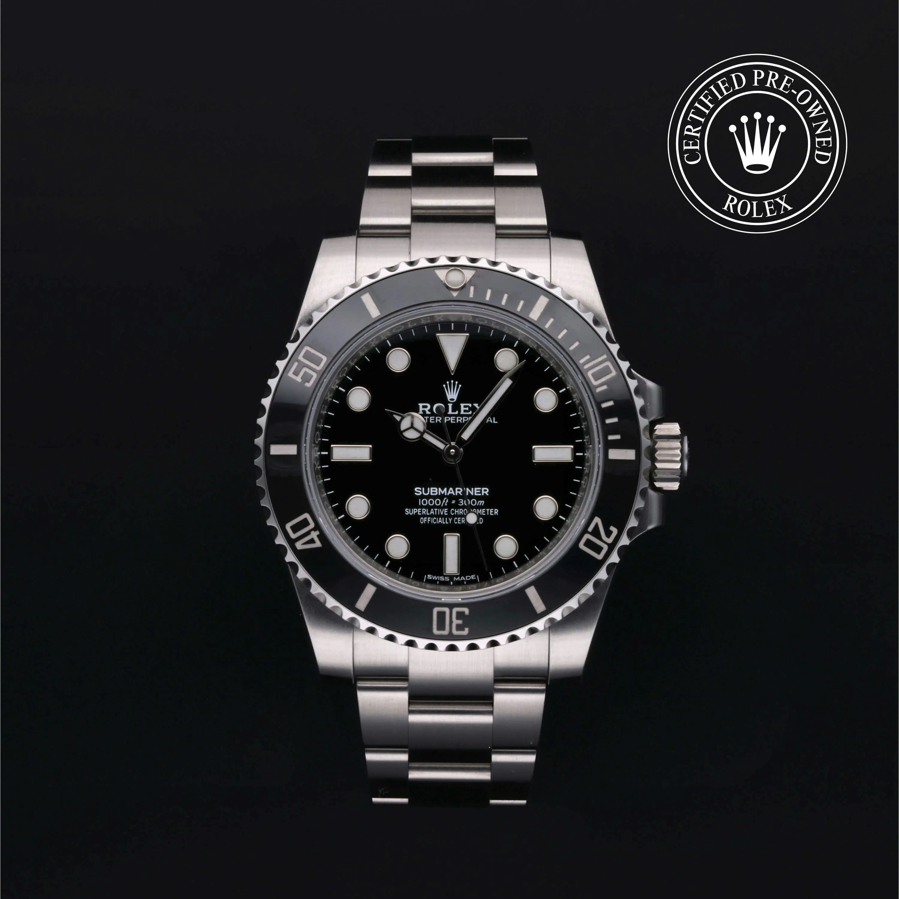 Rolex Submariner 114060 40mm Stainless steel Black