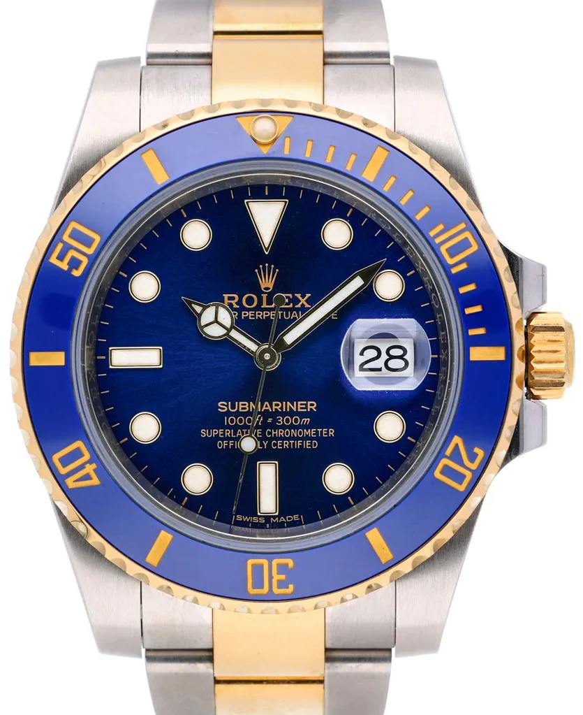 Rolex Submariner 116613LB 40mm Yellow gold and stainless steel Blue