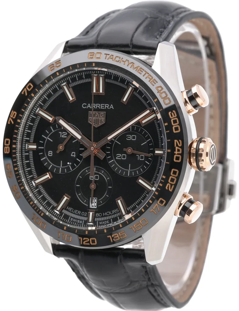 TAG Heuer Carrera CBN2A5A.FC6481 44mm Rose gold and Stainless steel Black 1