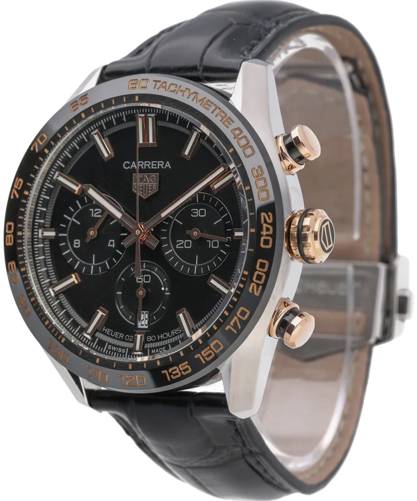 TAG Heuer Carrera CBN2A5A.FC6481 44mm Rose gold and Stainless steel Black 2