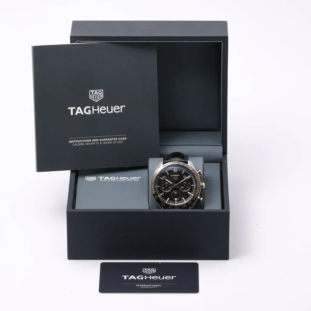 TAG Heuer Carrera CBN2A5A.FC6481 44mm Rose gold and Stainless steel Black 8