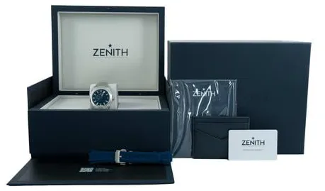 Zenith Defy Skyline 03.9300.3620/51.1001 41mm Stainless steel Blue 3